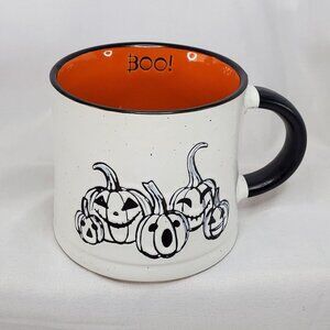 Halloween Pumpkin Jack-o-lantern "Boo!"  Mug 16 oz by Global Design Collections
